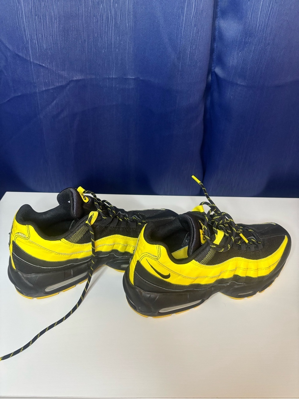 🔥 Nike Air Max 95 Black Yellow Varsity Maize Sneakers Men’s OG Style - Picture 3 of 8